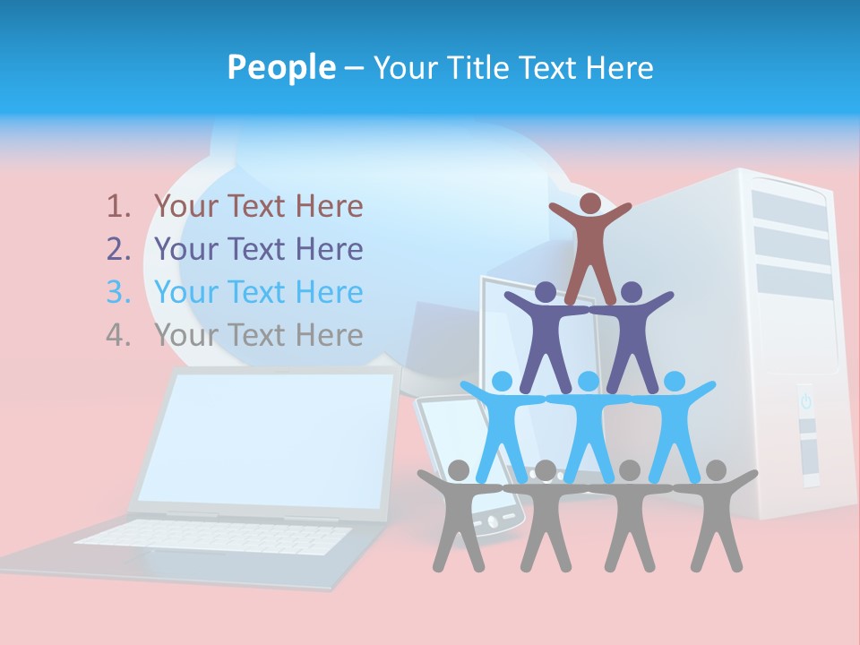 Tablet Device Monitor PowerPoint Template