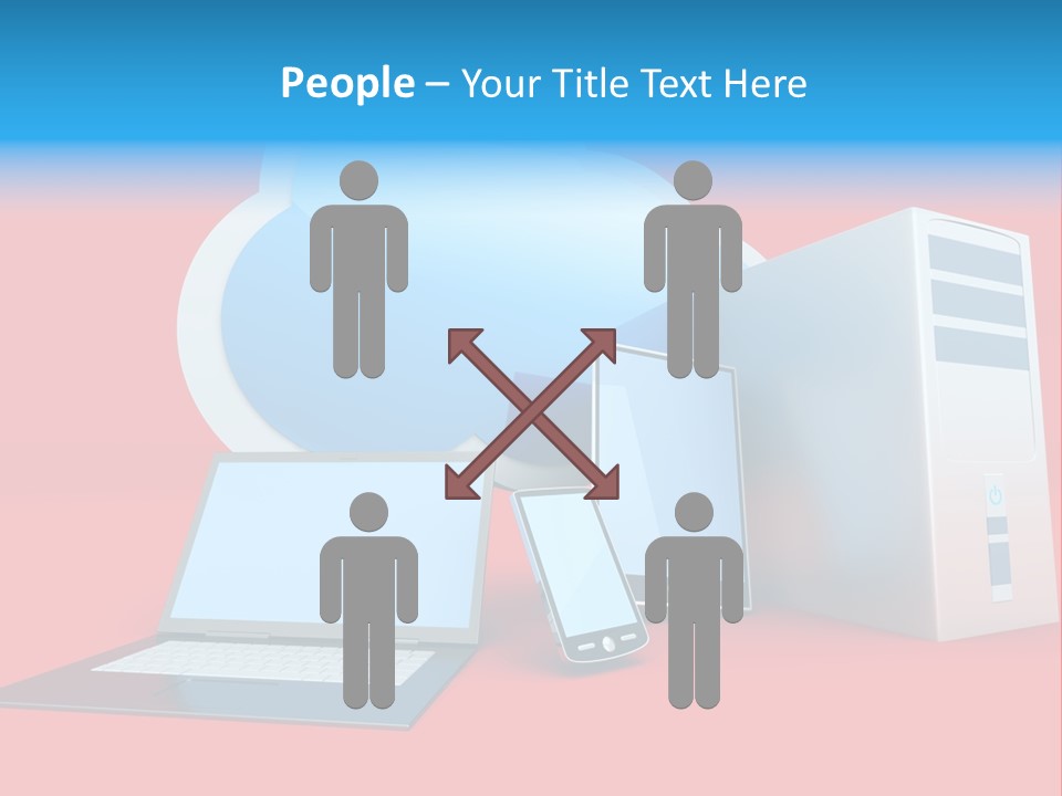 Tablet Device Monitor PowerPoint Template