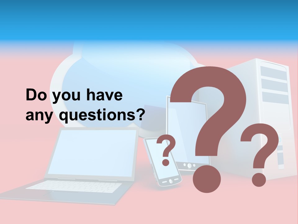 Tablet Device Monitor PowerPoint Template