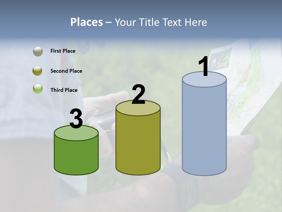 Handheld Screen Device PowerPoint Template