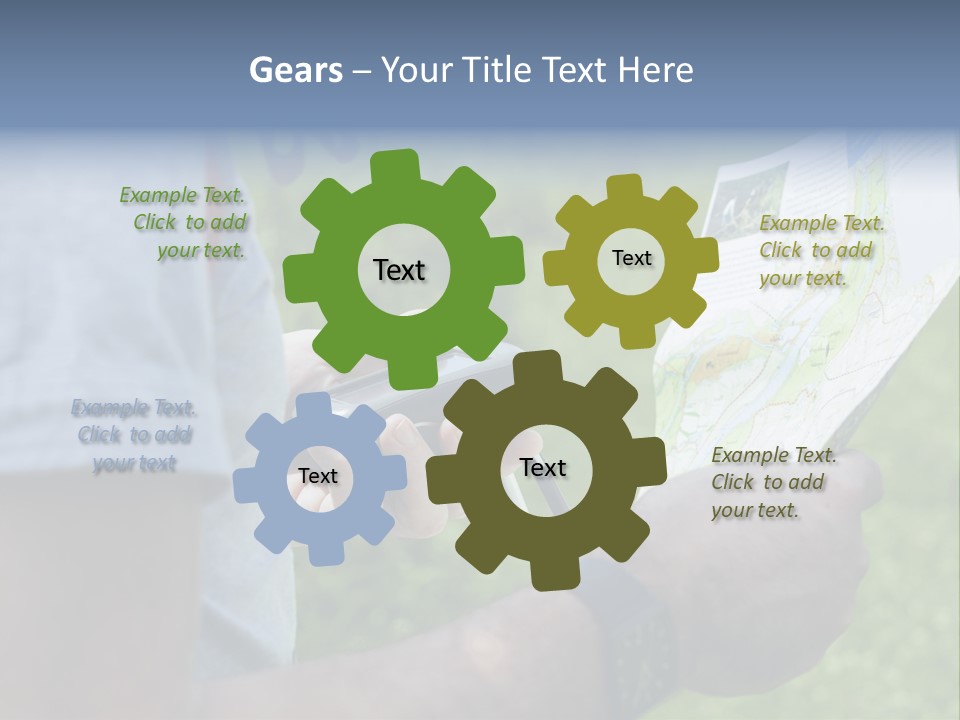 Handheld Screen Device PowerPoint Template