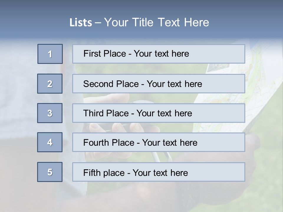 Handheld Screen Device PowerPoint Template