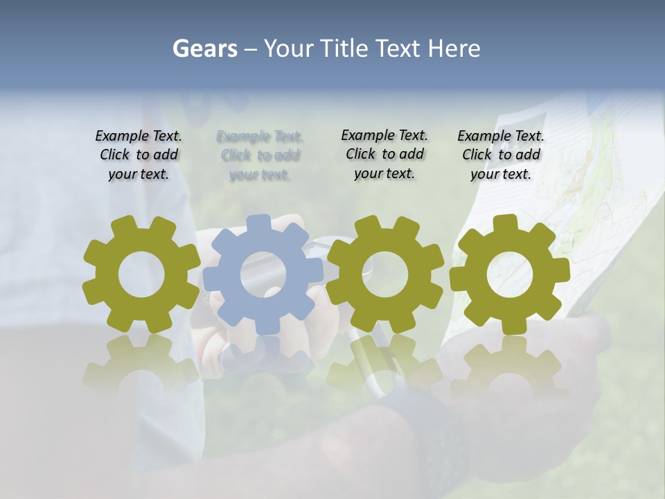 Handheld Screen Device PowerPoint Template