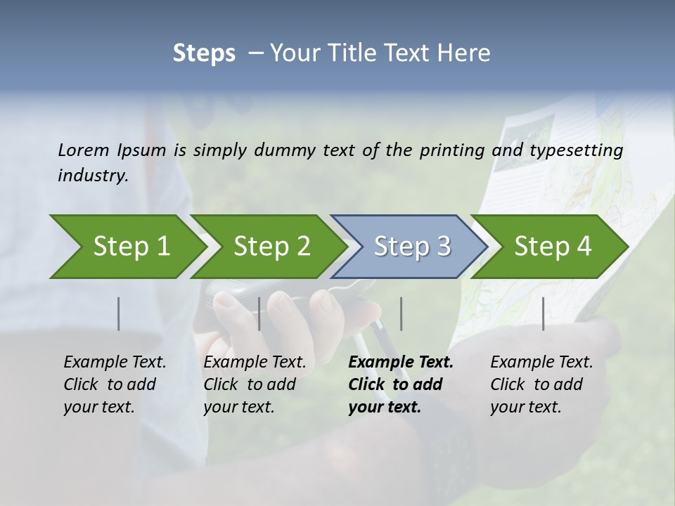 Handheld Screen Device PowerPoint Template