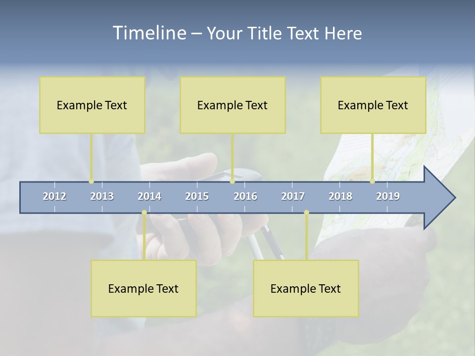 Handheld Screen Device PowerPoint Template