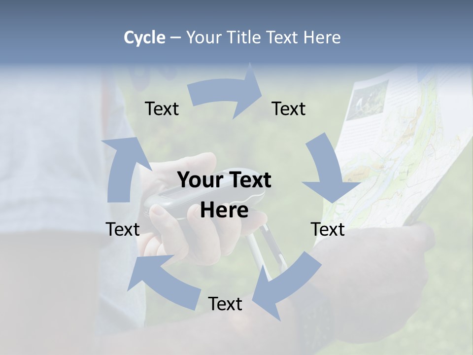 Handheld Screen Device PowerPoint Template
