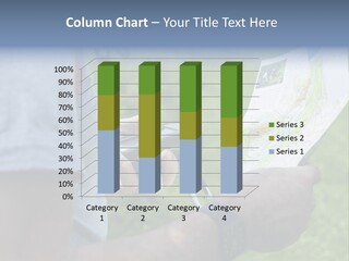 Handheld Screen Device PowerPoint Template