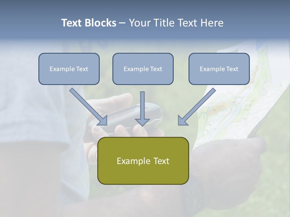 Handheld Screen Device PowerPoint Template