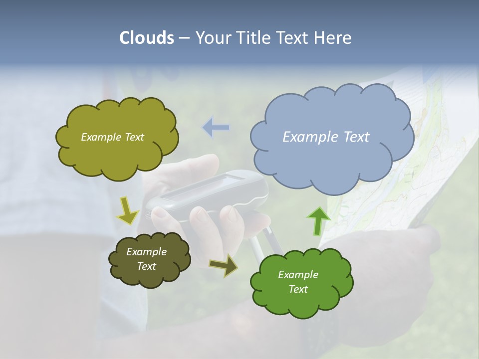 Handheld Screen Device PowerPoint Template