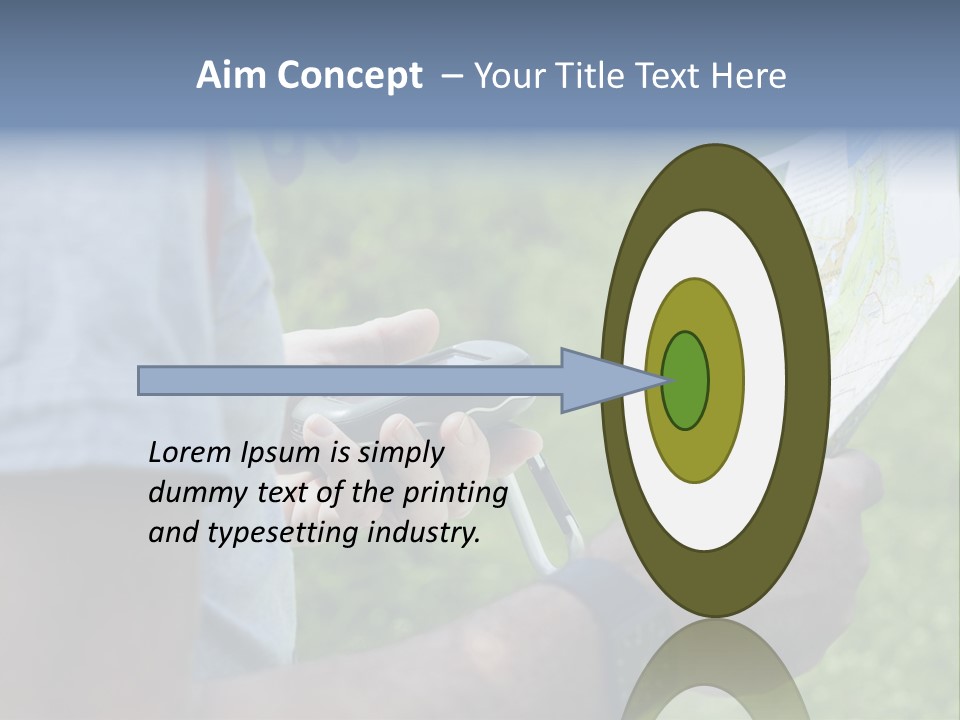 Handheld Screen Device PowerPoint Template
