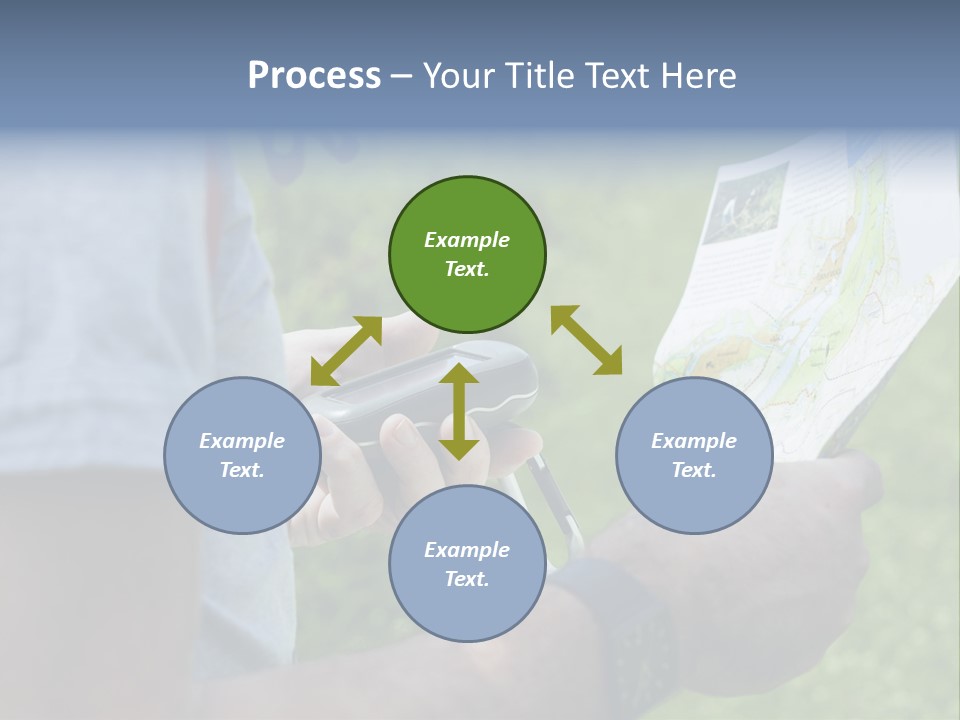 Handheld Screen Device PowerPoint Template
