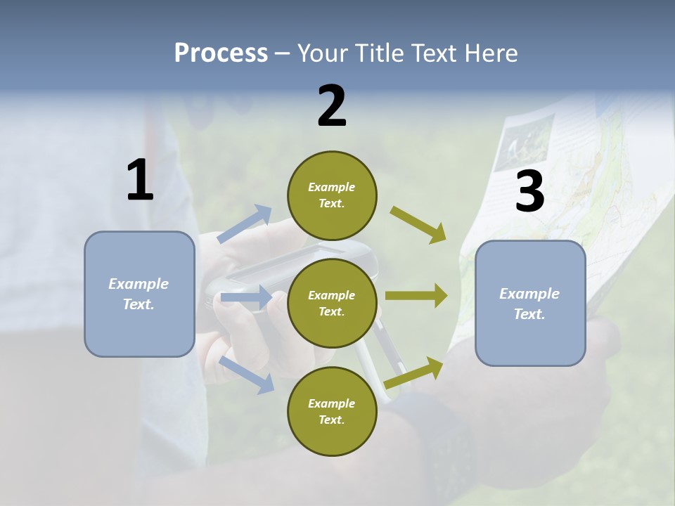 Handheld Screen Device PowerPoint Template