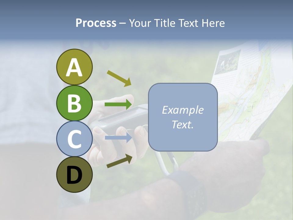 Handheld Screen Device PowerPoint Template