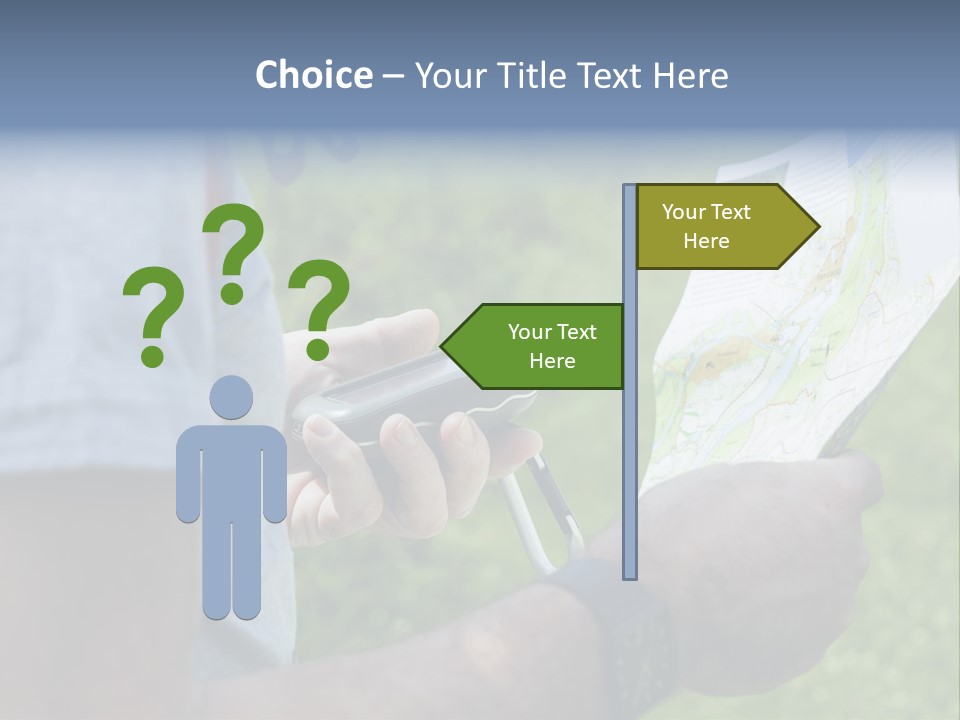 Handheld Screen Device PowerPoint Template