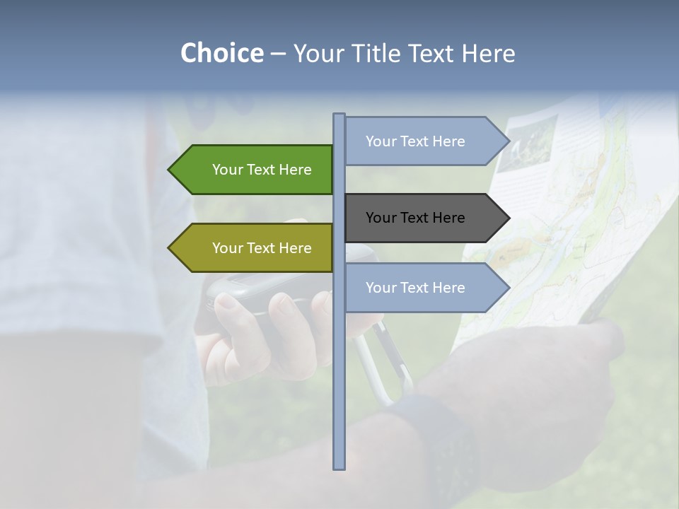 Handheld Screen Device PowerPoint Template