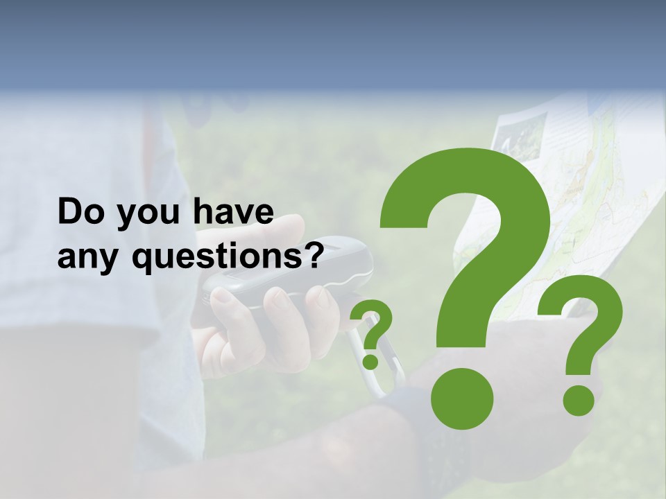 Handheld Screen Device PowerPoint Template