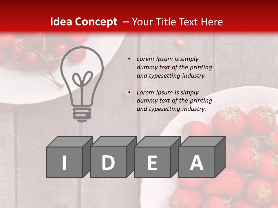 Summer Seasonal Pile PowerPoint Template