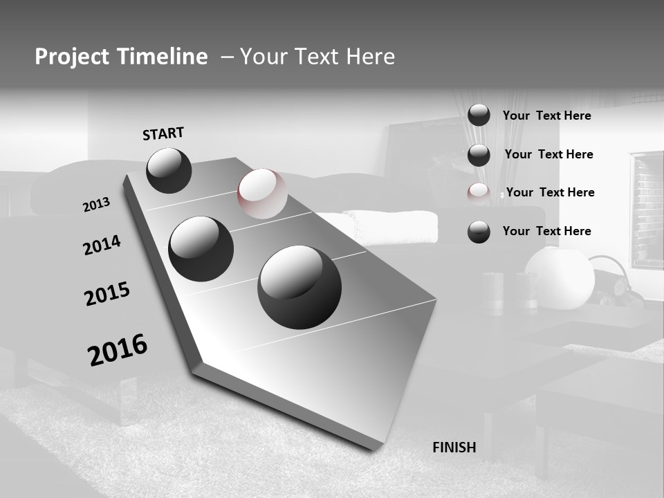 Homes Architecture And Buildings Home Interior PowerPoint Template