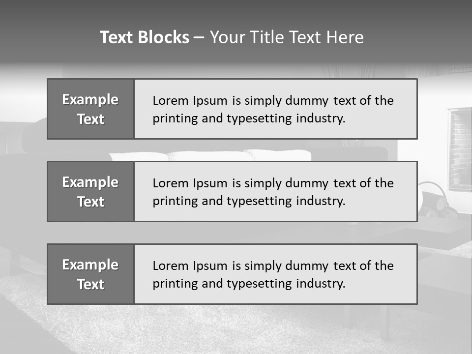 Homes Architecture And Buildings Home Interior PowerPoint Template