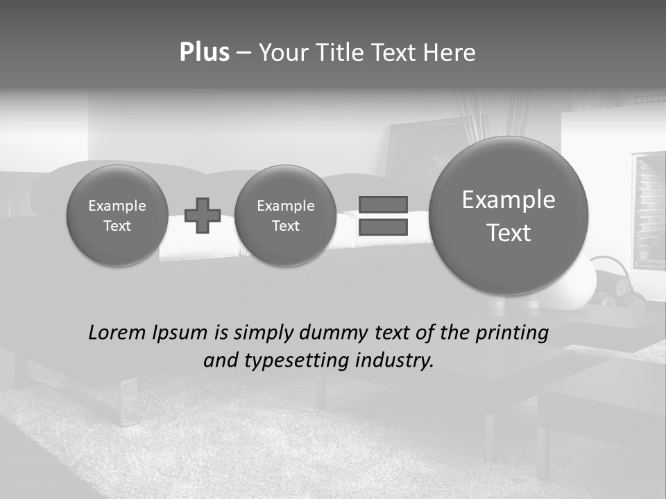 Homes Architecture And Buildings Home Interior PowerPoint Template
