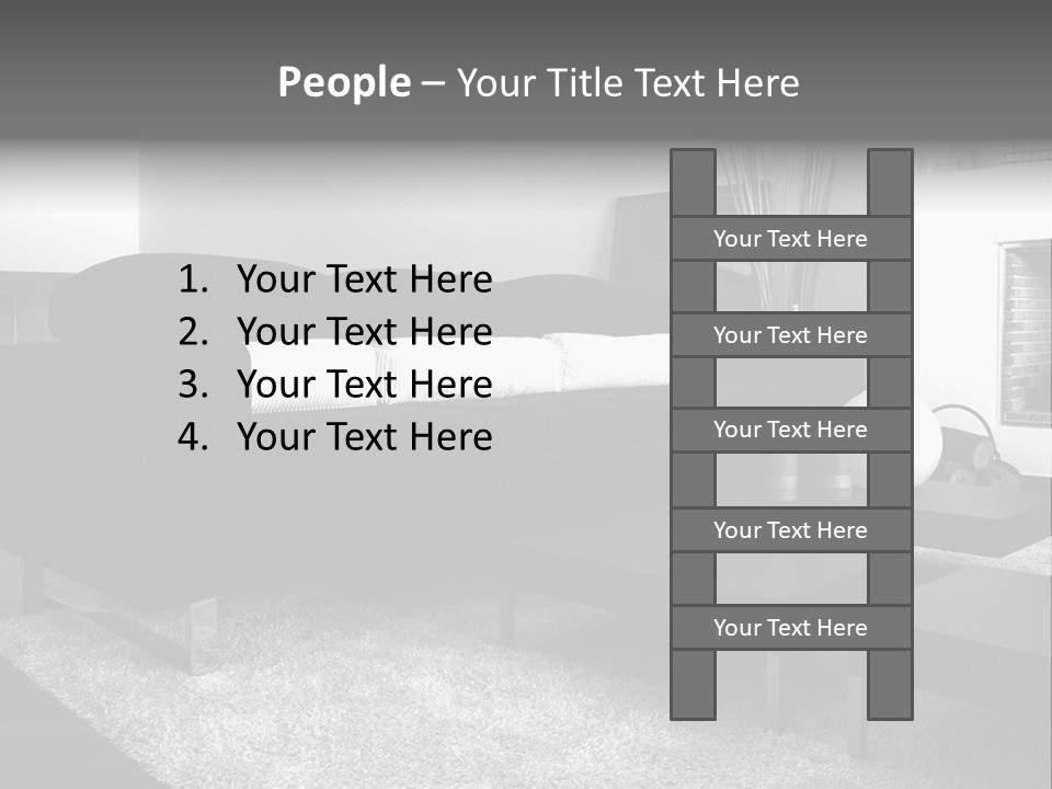 Homes Architecture And Buildings Home Interior PowerPoint Template