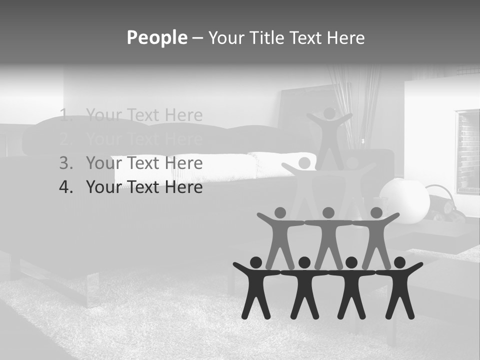 Homes Architecture And Buildings Home Interior PowerPoint Template