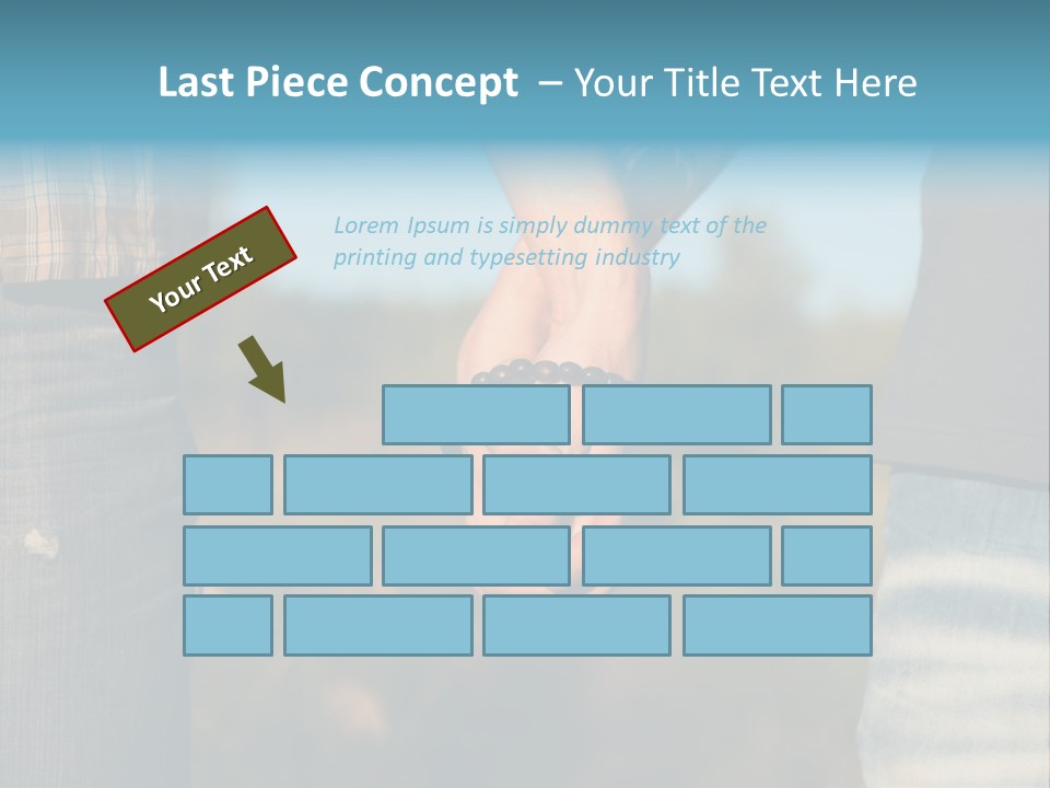 Marriage Homosexual Cufflink PowerPoint Template