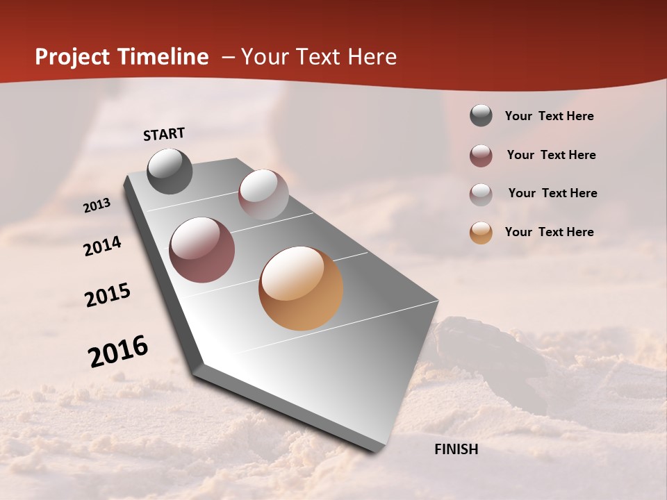 Beach Turtle Shell PowerPoint Template
