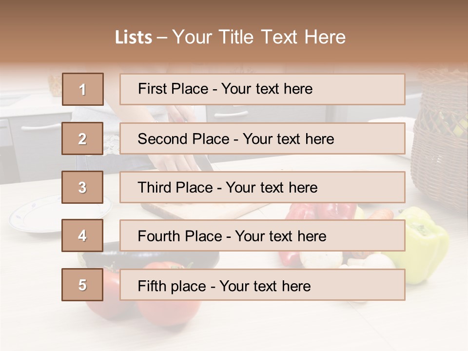 Brightly Lit Series Seasoning PowerPoint Template