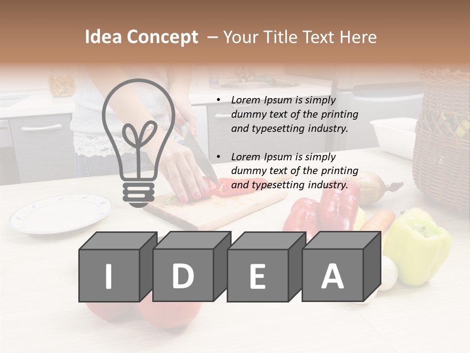 Brightly Lit Series Seasoning PowerPoint Template