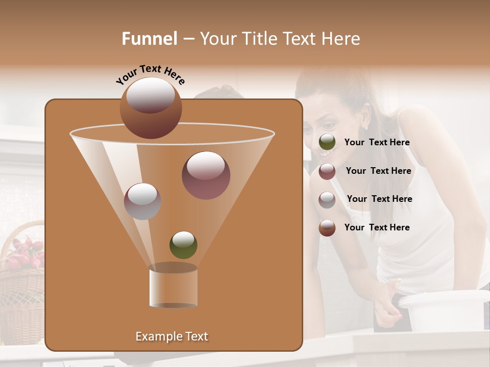 Domestic Kitchen Fresh Food Laughing PowerPoint Template