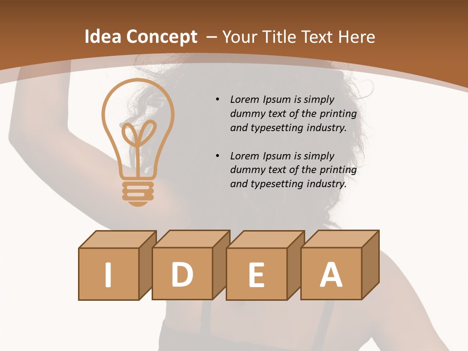 Bra Portrait One PowerPoint Template