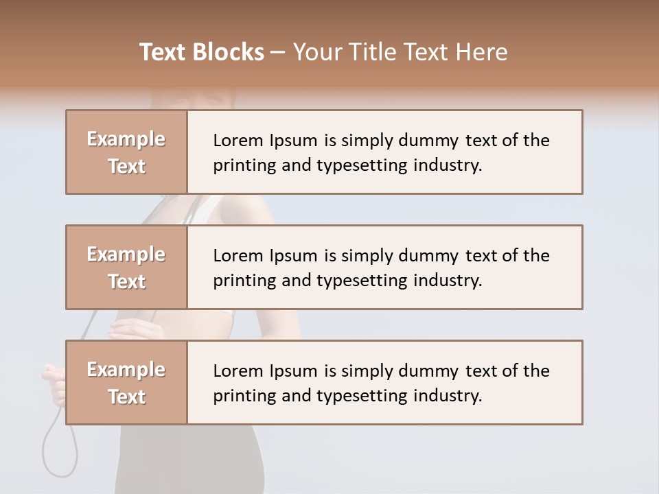 Leisure Activity Looking Away Beauty And Health PowerPoint Template