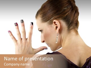 Salon Decorative Art PowerPoint Template