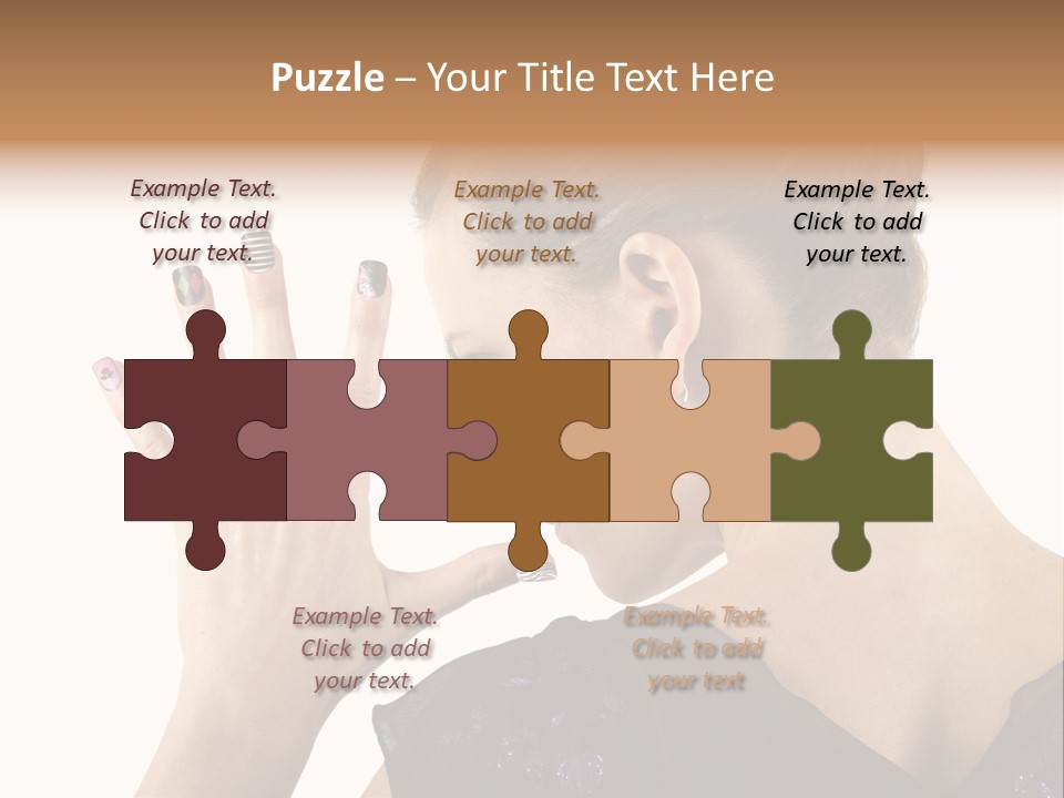 Salon Decorative Art PowerPoint Template