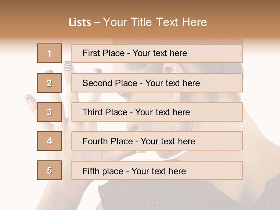 Salon Decorative Art PowerPoint Template
