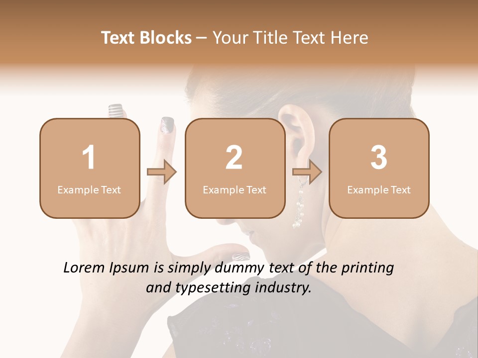 Salon Decorative Art PowerPoint Template