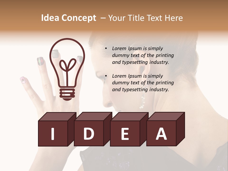 Salon Decorative Art PowerPoint Template