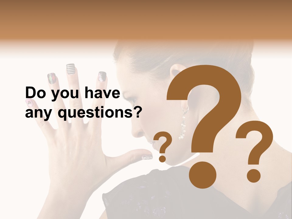 Salon Decorative Art PowerPoint Template