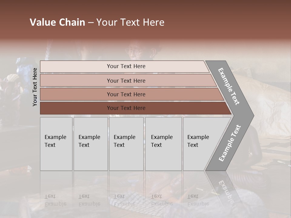 Handicraft Decoration Wood Engraving PowerPoint Template
