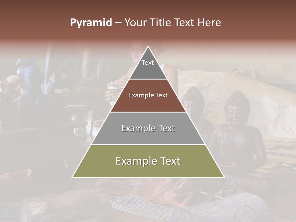 Handicraft Decoration Wood Engraving PowerPoint Template