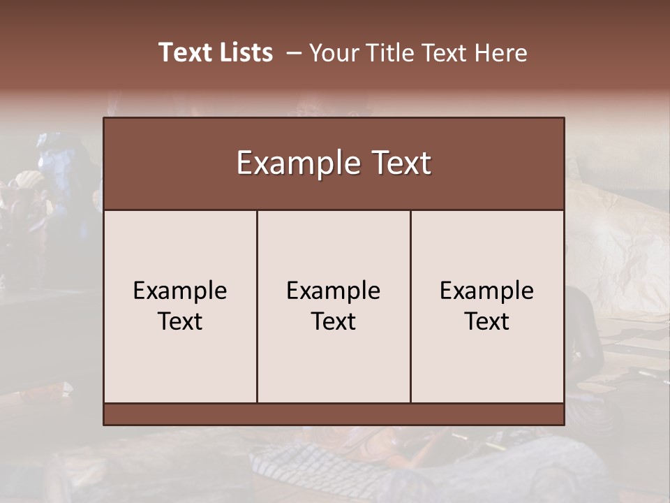 Handicraft Decoration Wood Engraving PowerPoint Template