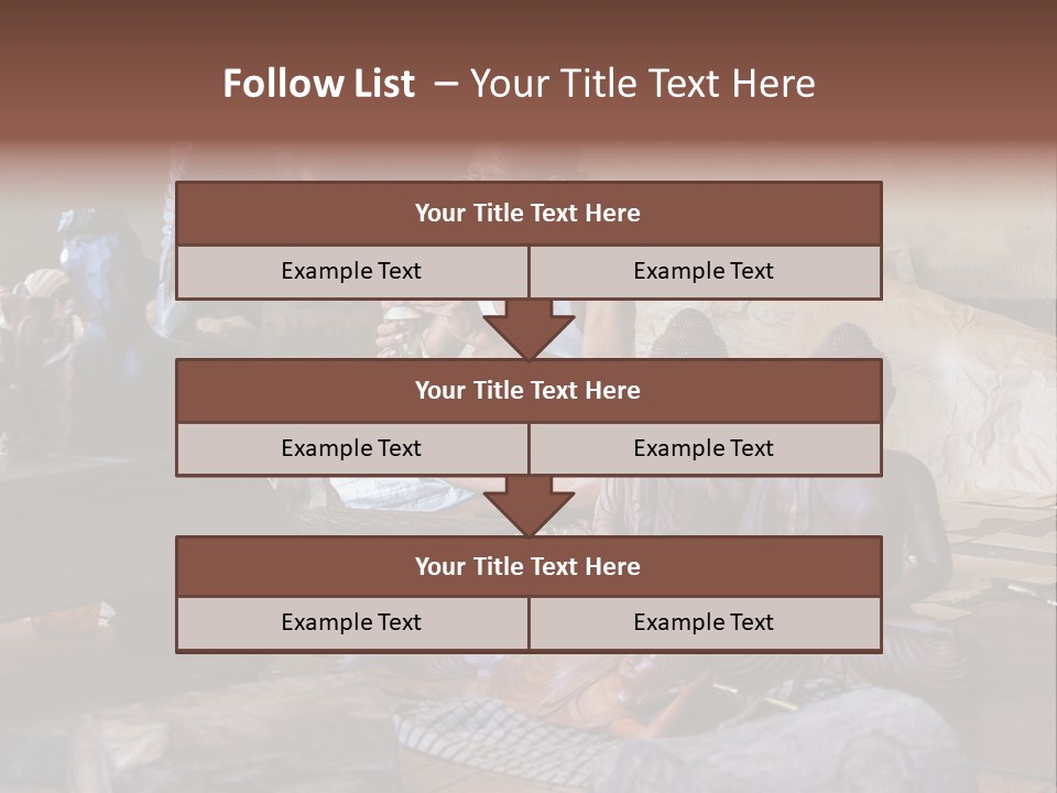Handicraft Decoration Wood Engraving PowerPoint Template