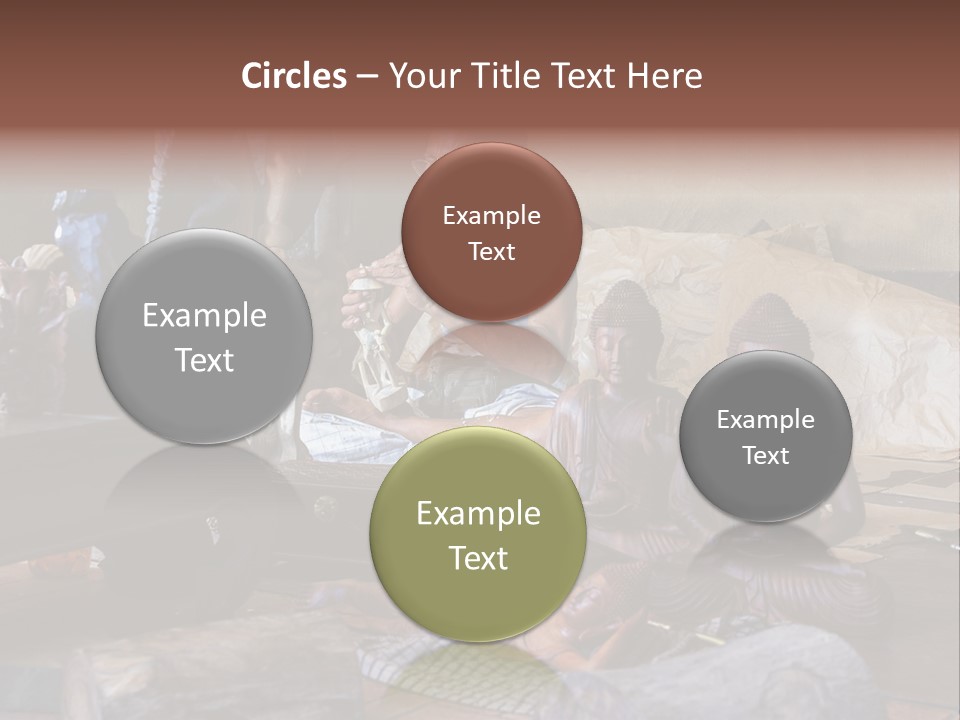 Handicraft Decoration Wood Engraving PowerPoint Template