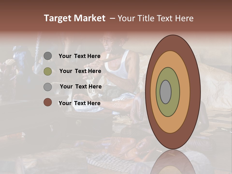 Handicraft Decoration Wood Engraving PowerPoint Template