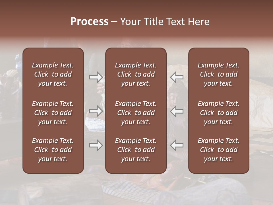 Handicraft Decoration Wood Engraving PowerPoint Template