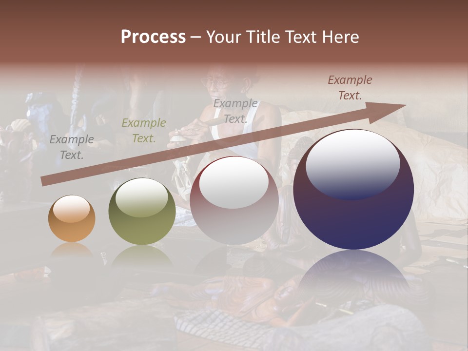 Handicraft Decoration Wood Engraving PowerPoint Template