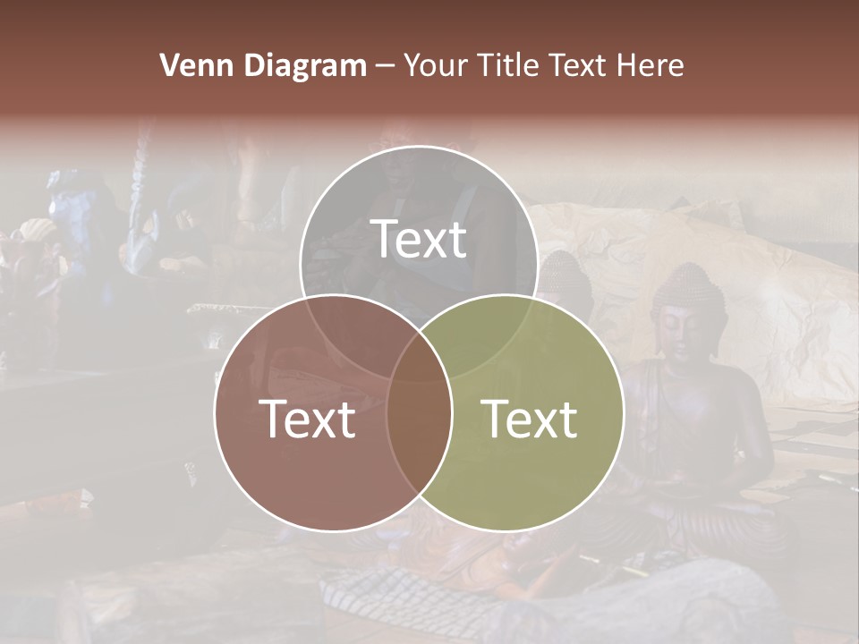 Handicraft Decoration Wood Engraving PowerPoint Template