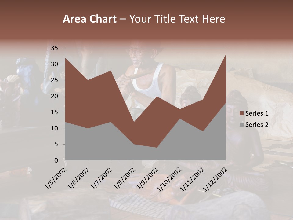 Handicraft Decoration Wood Engraving PowerPoint Template
