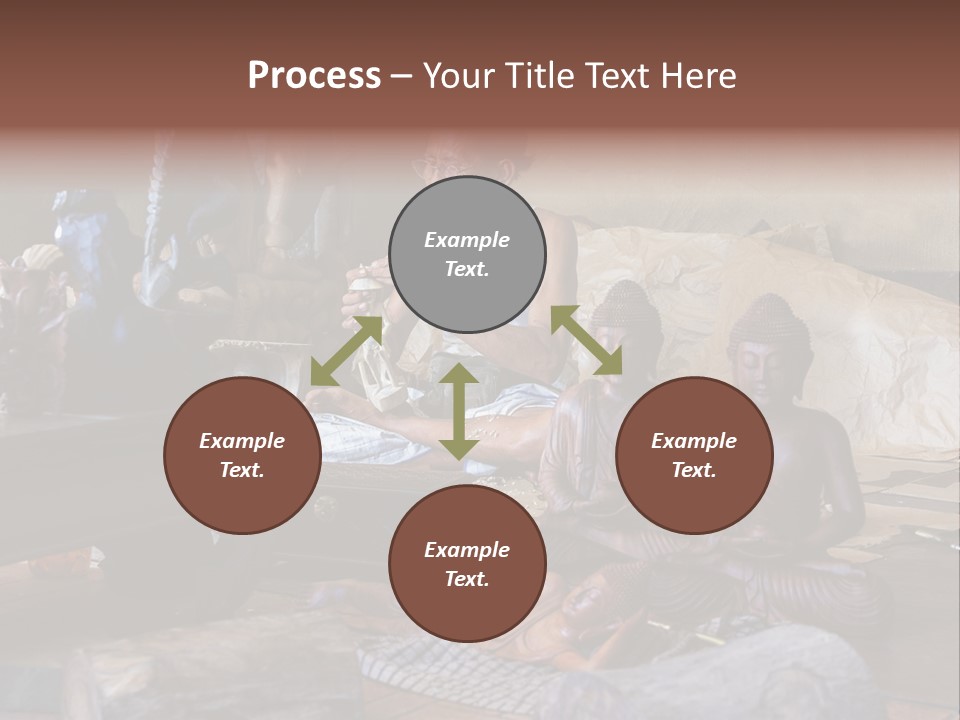 Handicraft Decoration Wood Engraving PowerPoint Template